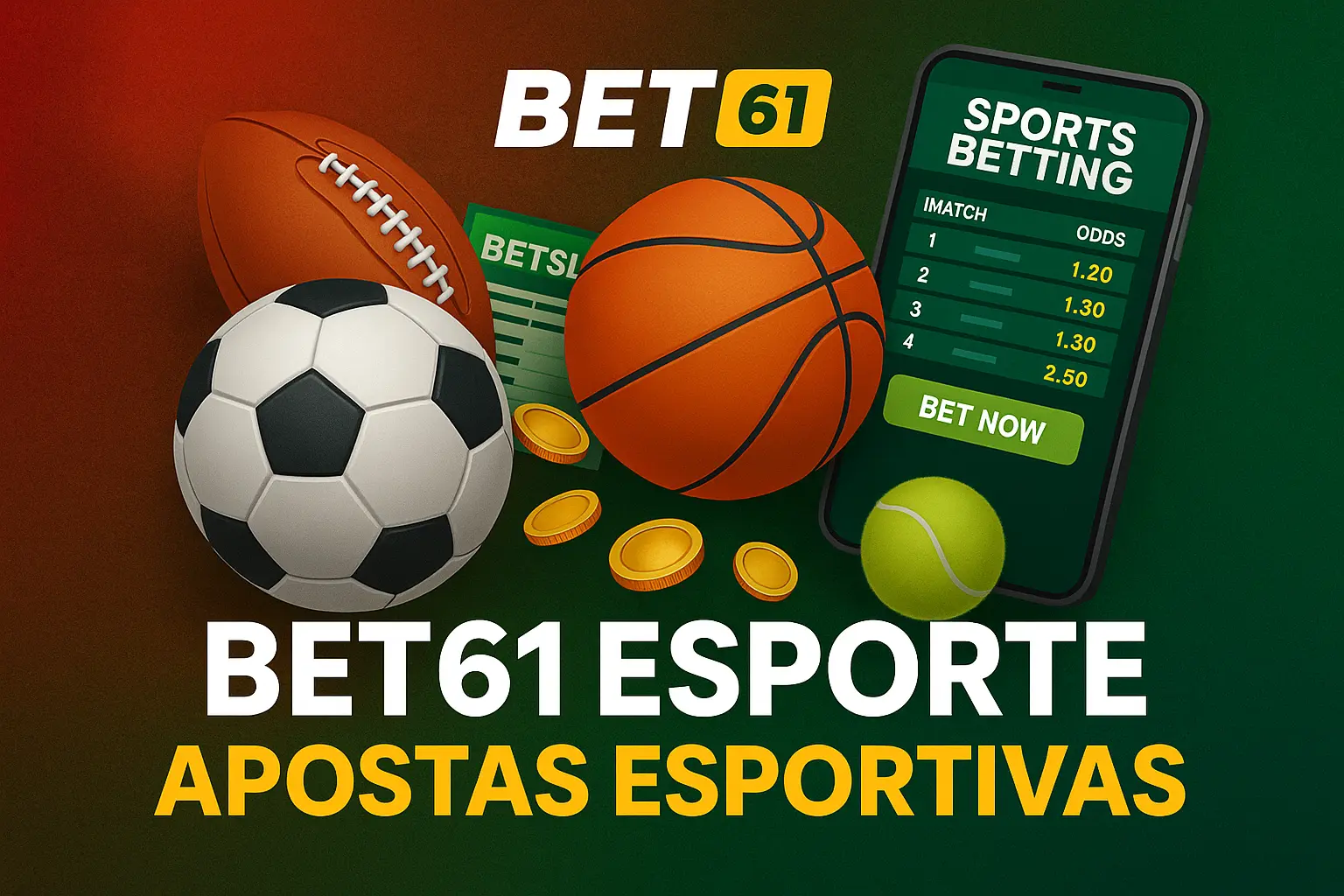 Aposte em apostas esportivas no cassino online BET61
